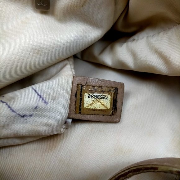 Chanel travel line Beige tan airplane  carry on hand bag purse jacquard - Picture 9 of 9